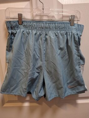 Nike Challenger Light Blue Athletic Shorts NWT